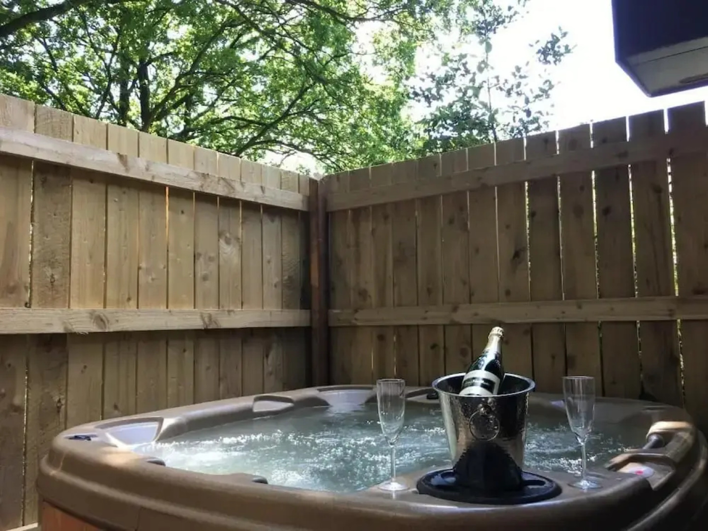 Wren 21-Hot Tub-Woodland Lodges-Tenby-Camarthenshire