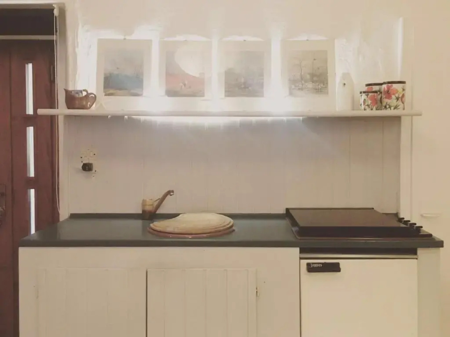 Rural house on the lake.