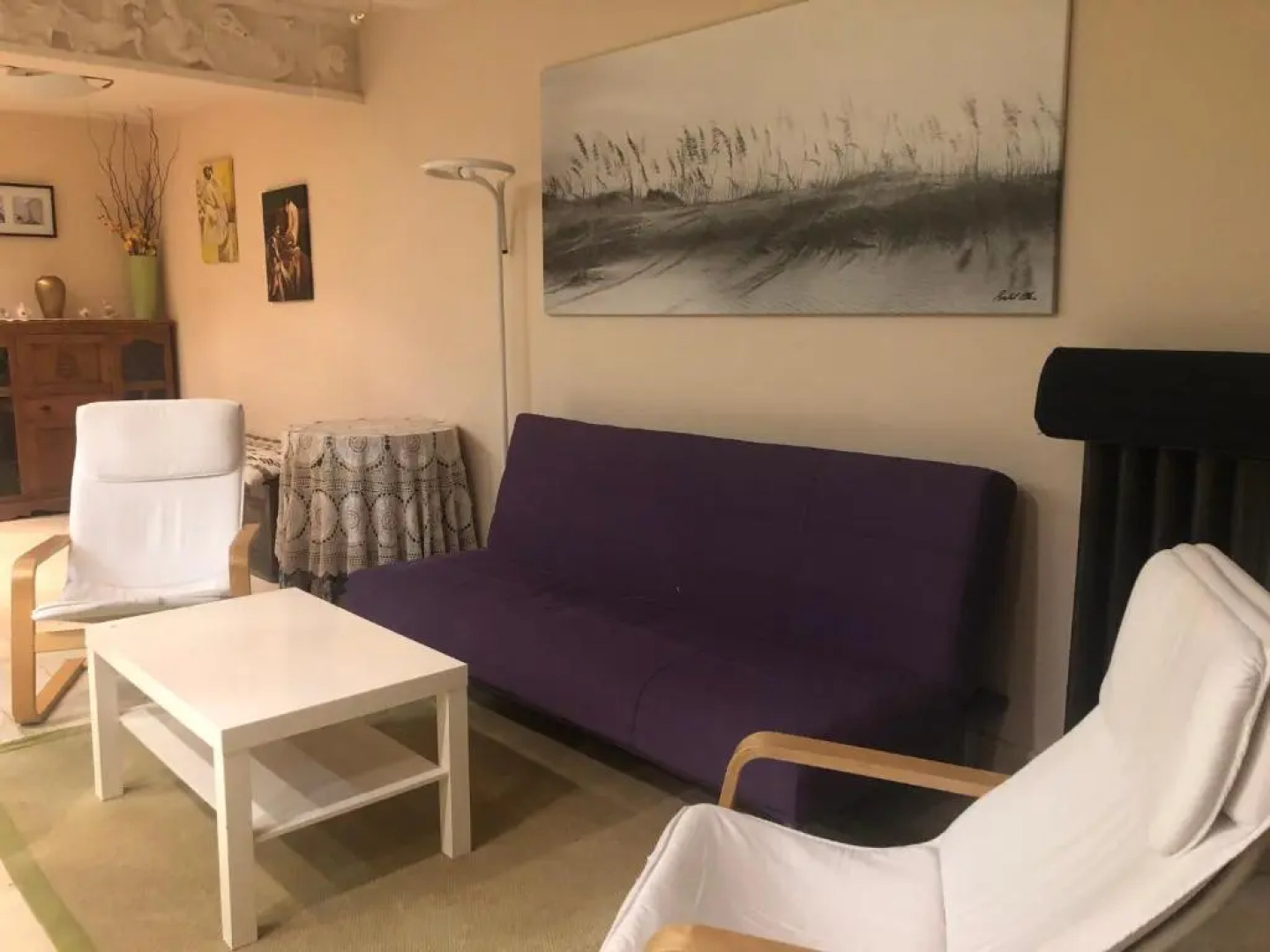 Apartamento con jardin