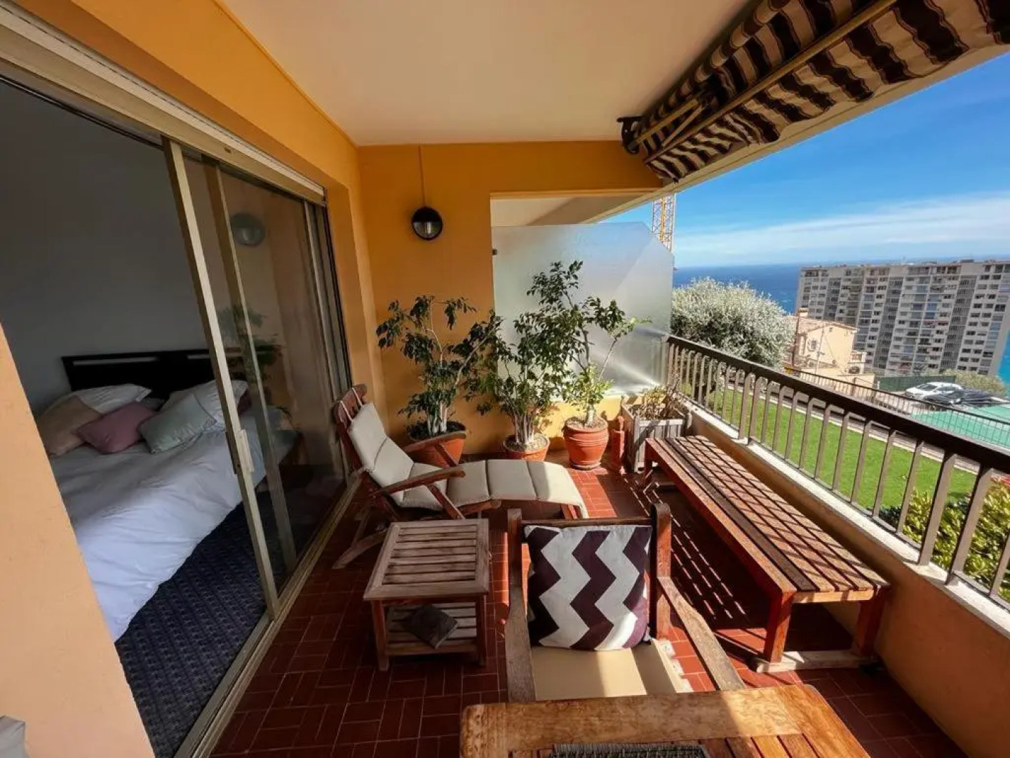 Une terrasse sur Monaco logement 2 chambre