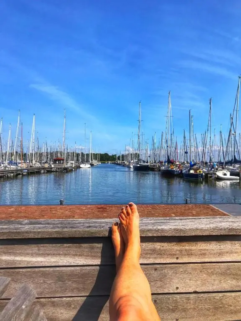 Sonnenplätzchen direkt am IJsselmeer