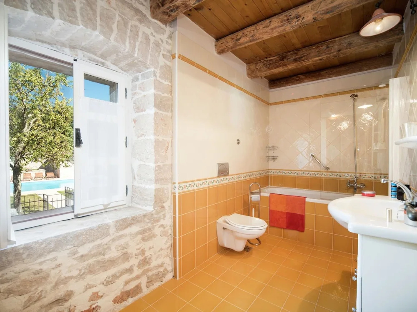 Enchanting villa with beautiful stone architecture