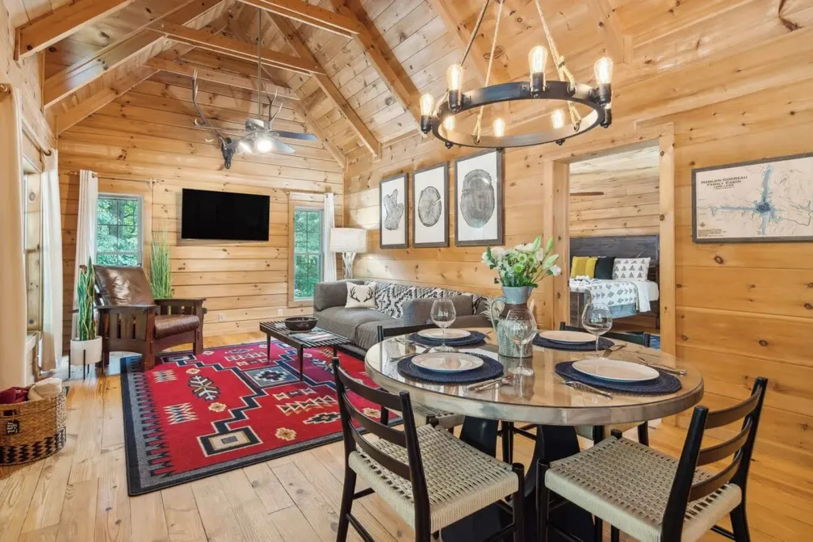 Fire Pit & Bbq: Lake Lure Cabin w/ Outdoor Oasis!