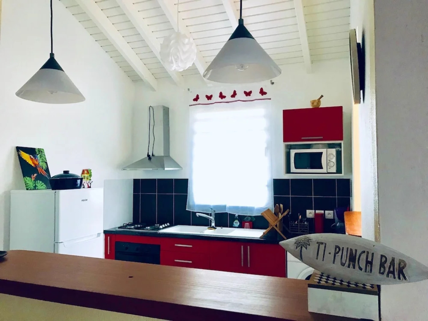 House With 2 Bedrooms in Petit-canal, With Wonderful sea View, Enclosed Garden and Wifi - 8 km From the Beach