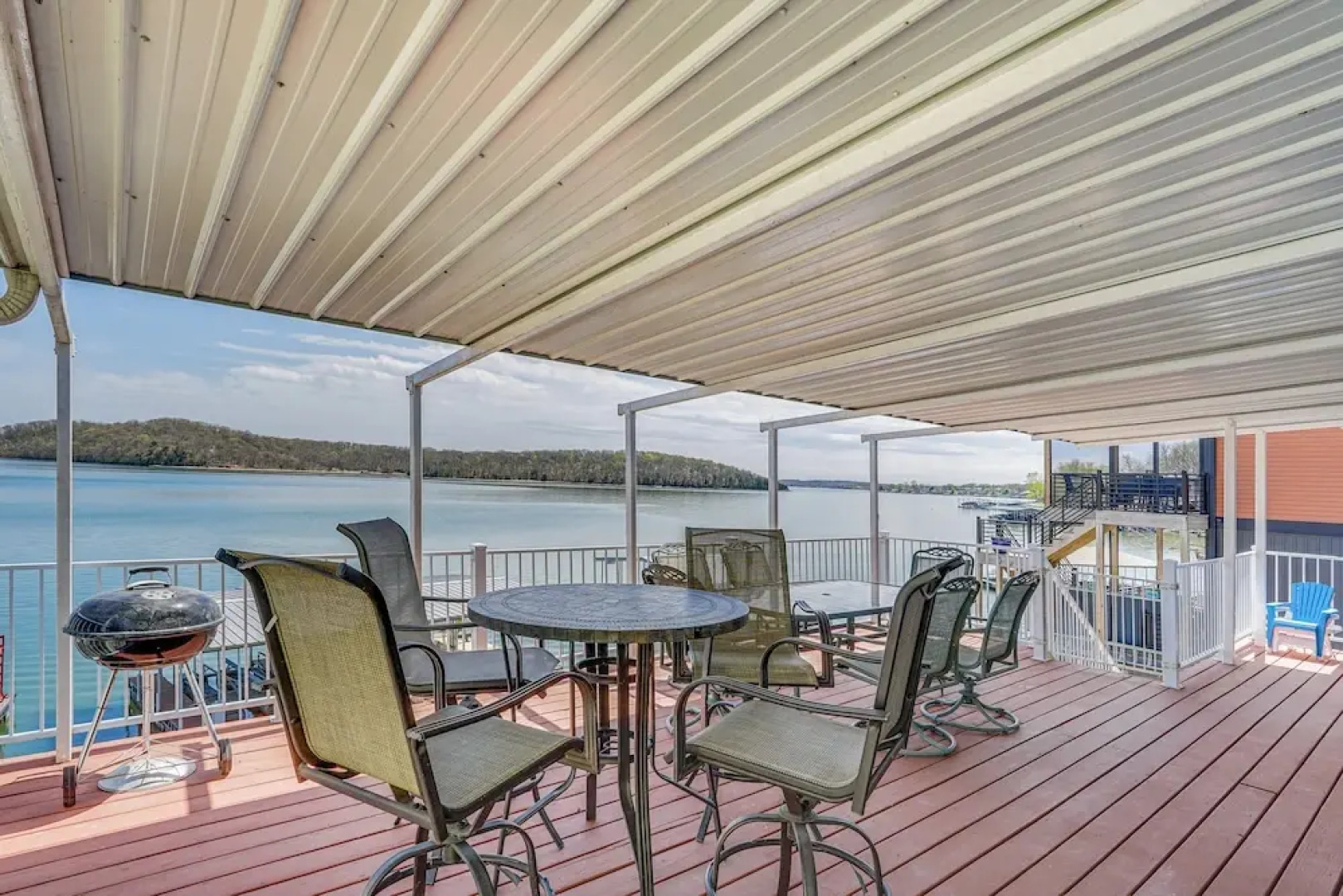 Private Dock at Waterfront Lake of the Ozarks Home