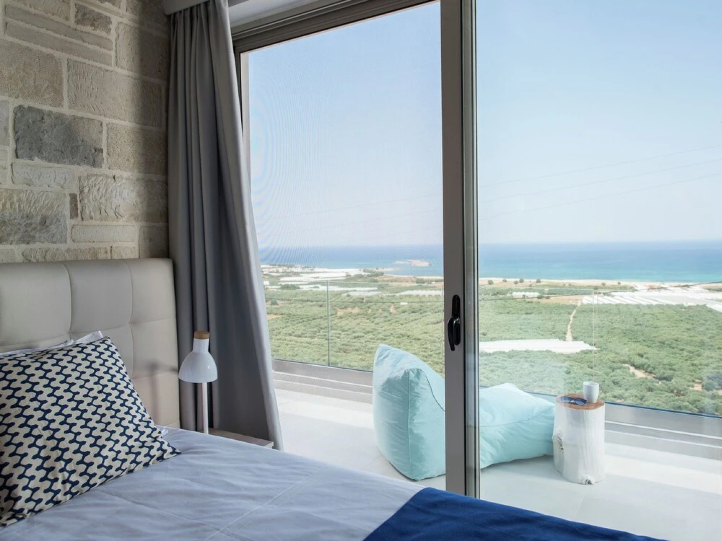 Lux Villa Near Falasarna Beach & a Restaurant, Private Pool & Sea View