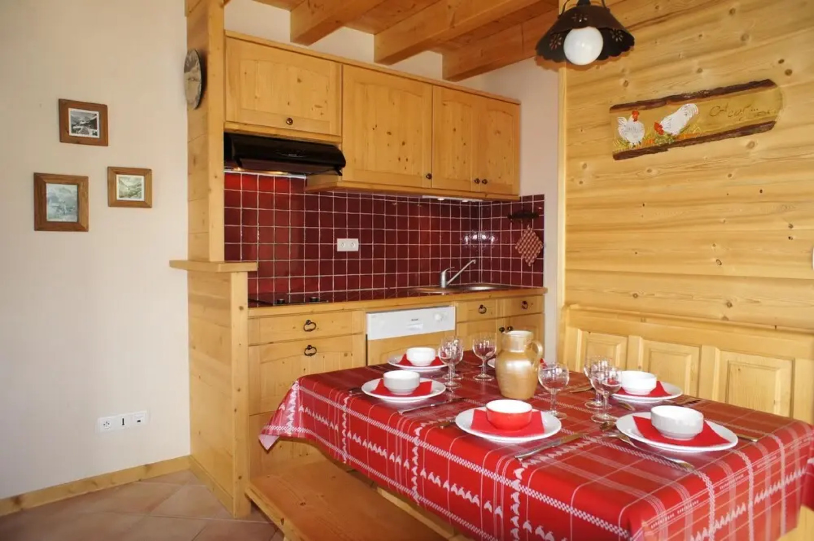 Apartment With one Bedroom in Fontcouverte la Toussuire, With Wonderful Mountain View and Furnished Terrace - 10 m From the Slopes