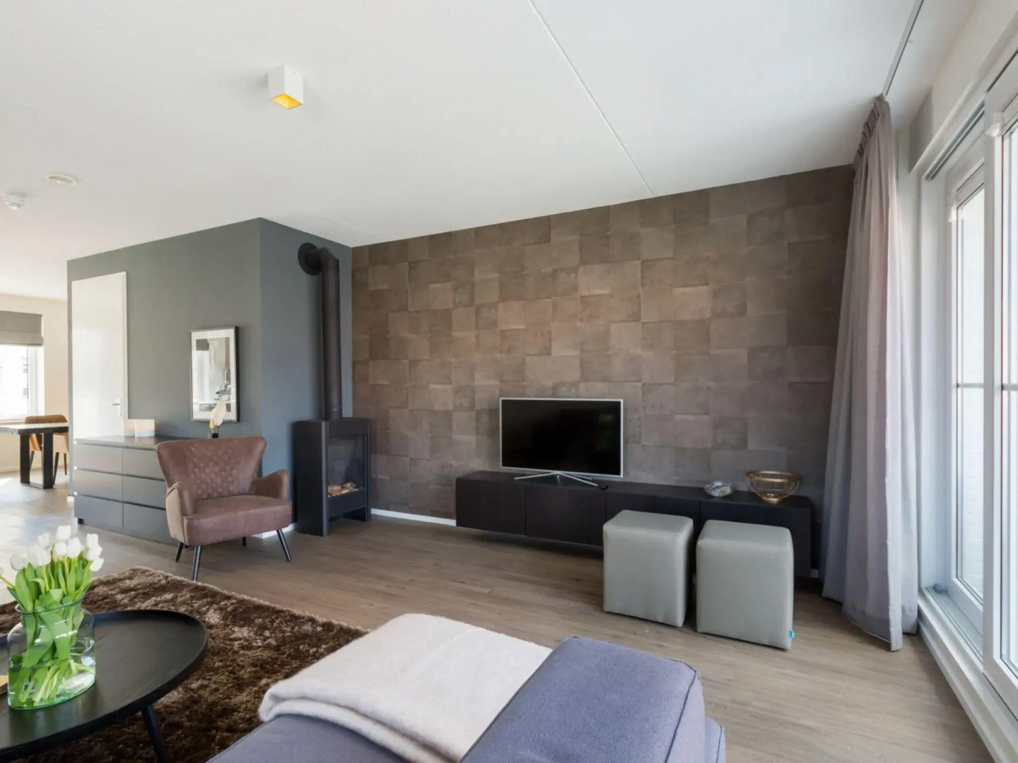 Luxury apartment for 6 people with SAUNA the foot of the dunes