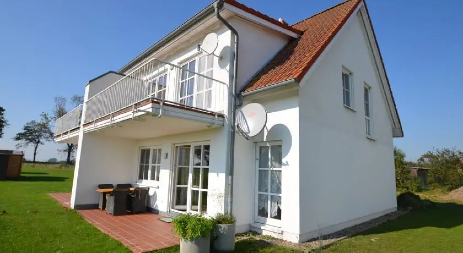 Apartment Wohnen am Wasser mit Boot