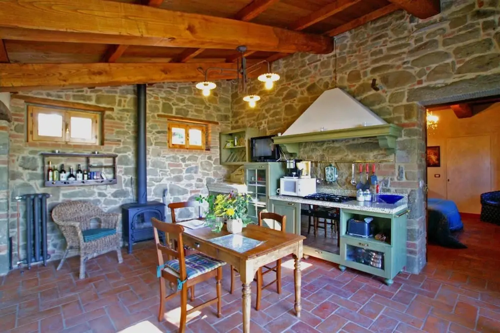 Apartment With one Bedroom in Monte San Savino, With Wonderful Mountain View, Pool Access, Furnished Terrace