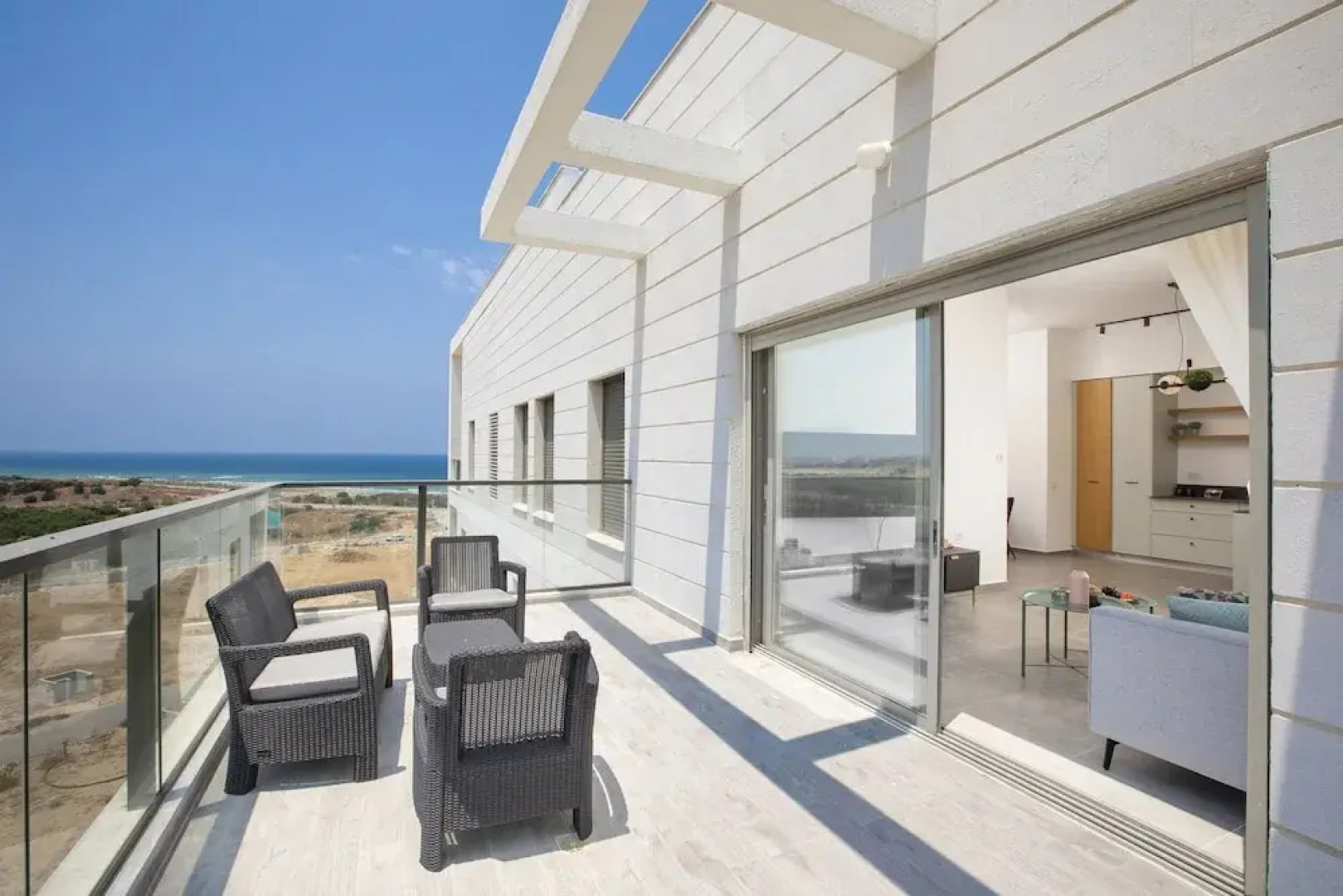 Chic Sea View Balcony Escape by Sea N' Rent