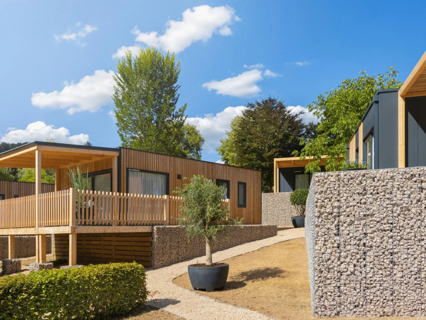 Contemporary chalet with airco, in a holiday park, in a natural environment