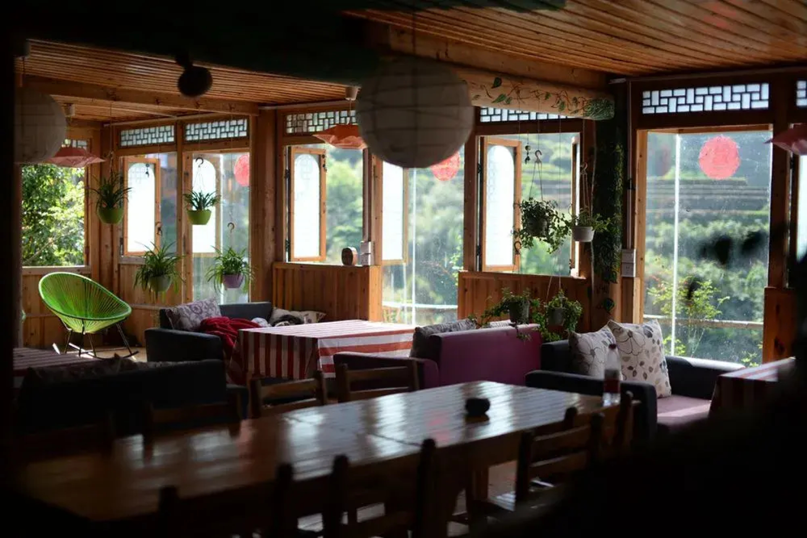 Dragon's Den Hostel in Longji Rice Terraces