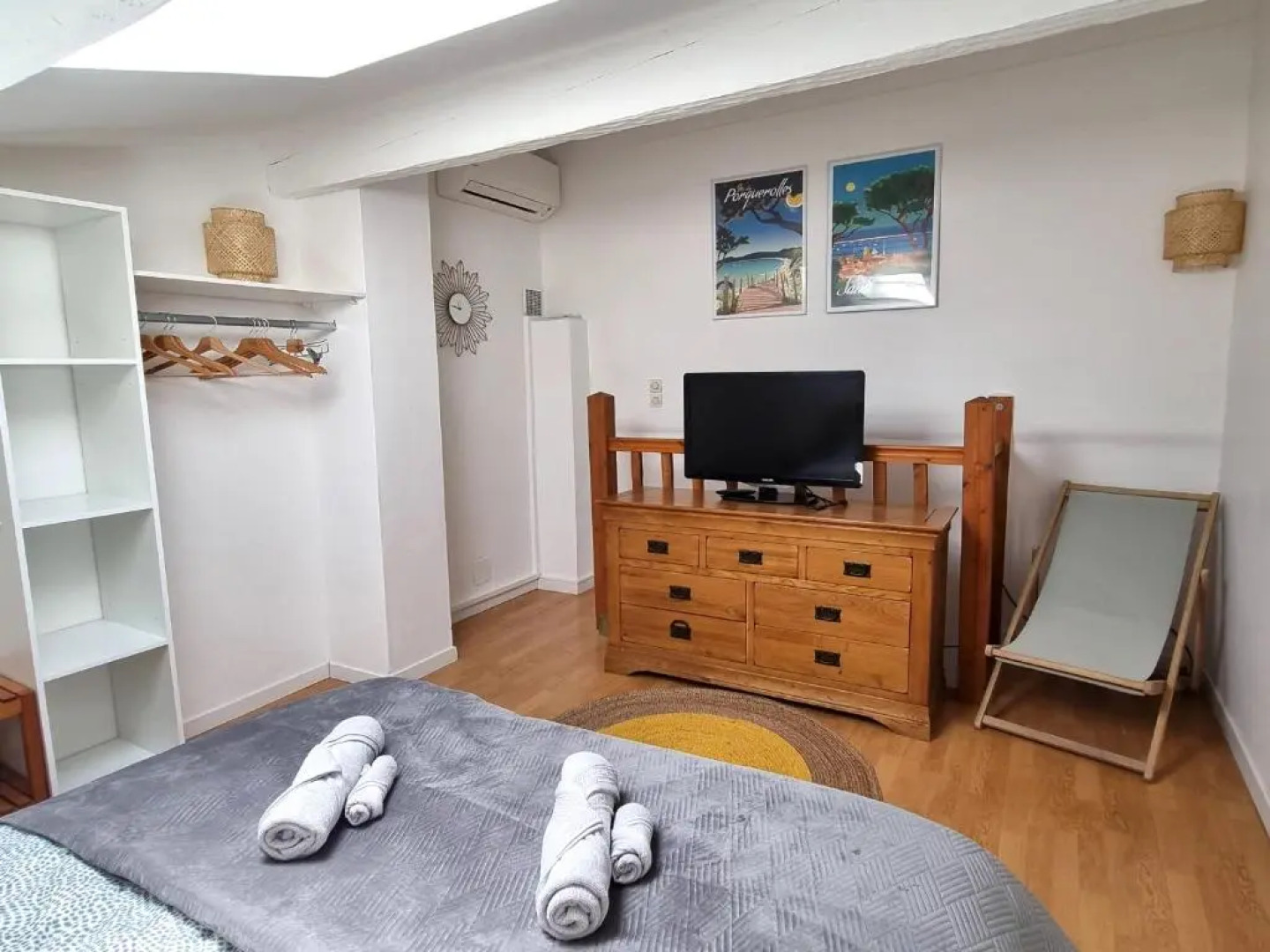 New T2 rénové proche plage Bonporteau avec Clim et parking