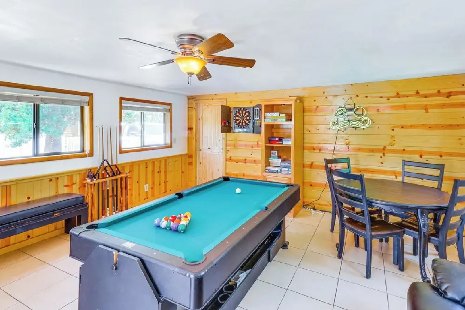 Walk to Rainbow Lake: Cabin w/ Game Room & Yard