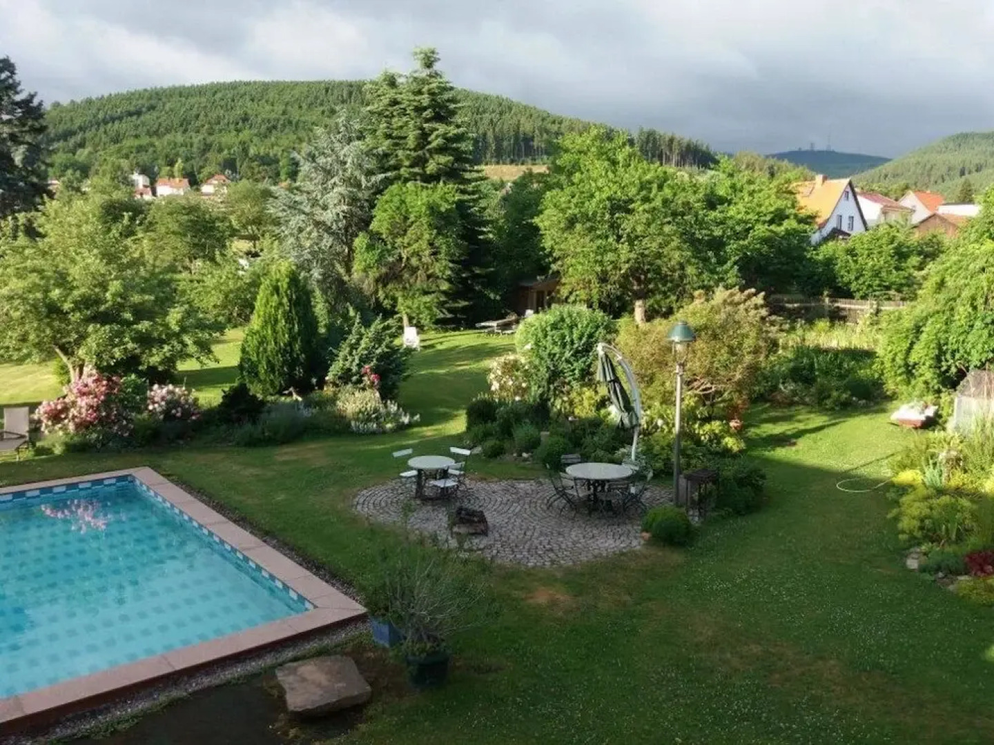 Small Apartment in Bad Tabarz in Thuringia With Garden and Pool