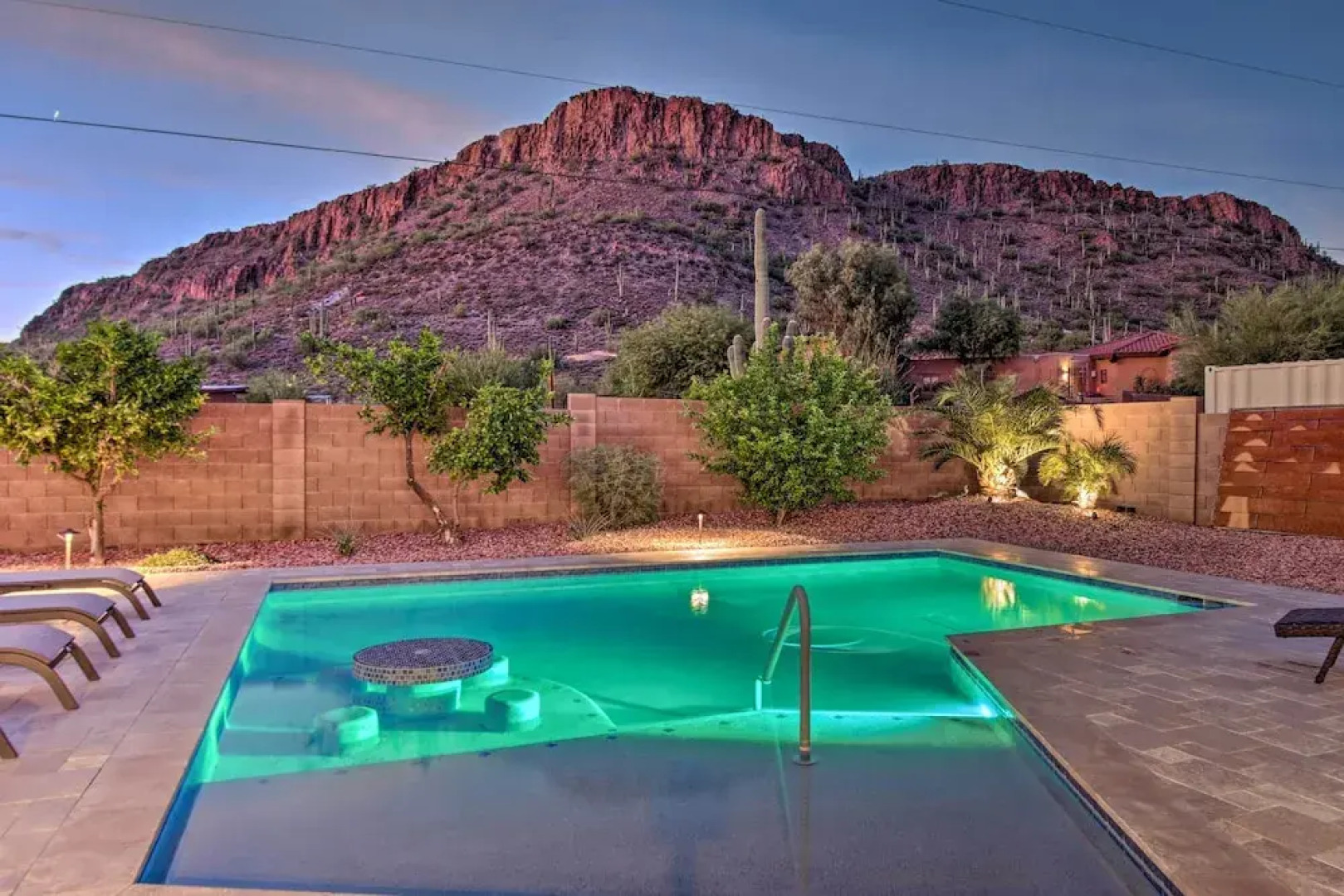 Luxe Phoenix Home: Desert Butte View & Heated Pool