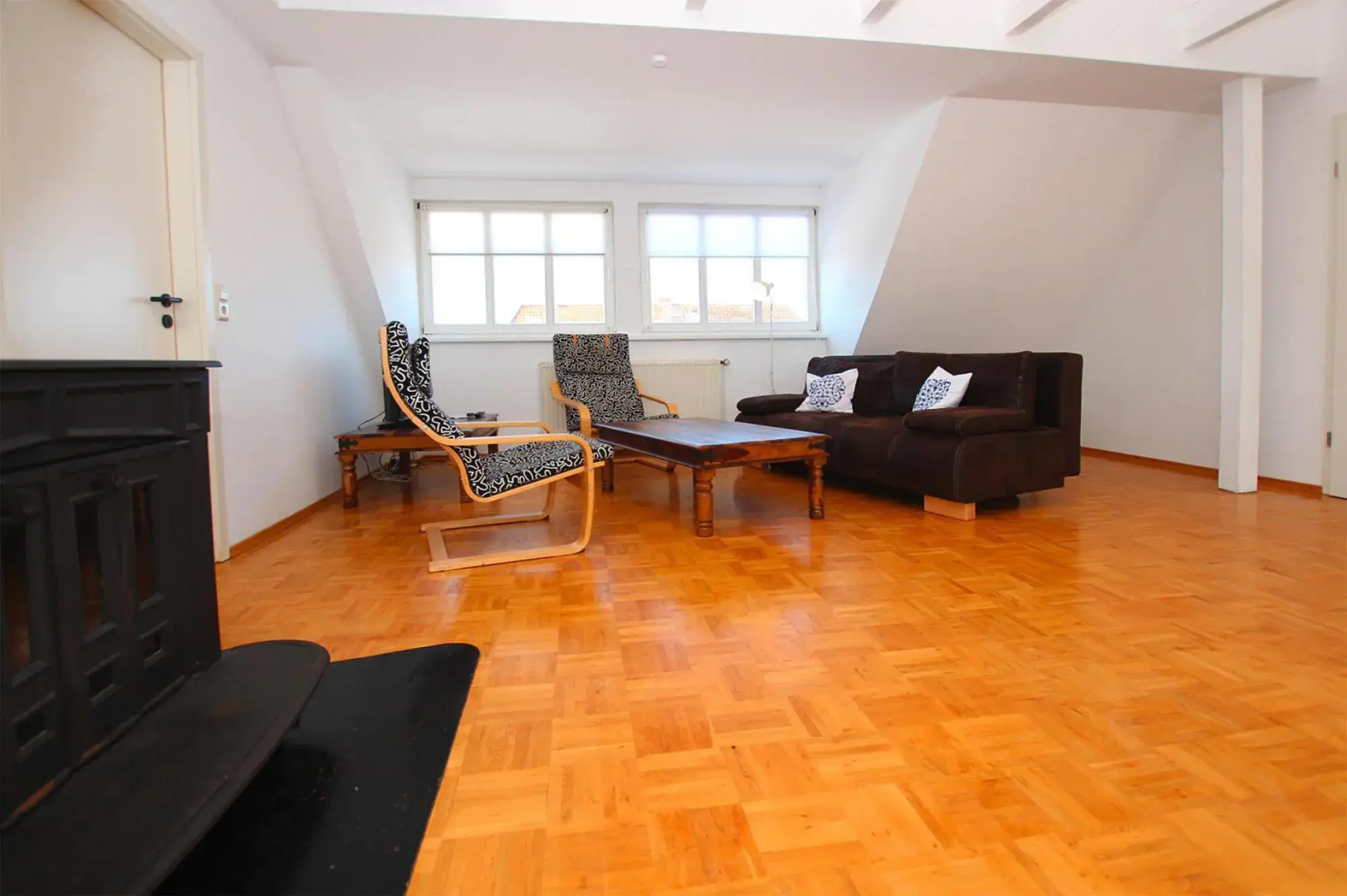 Flat in Klocksin with a garden