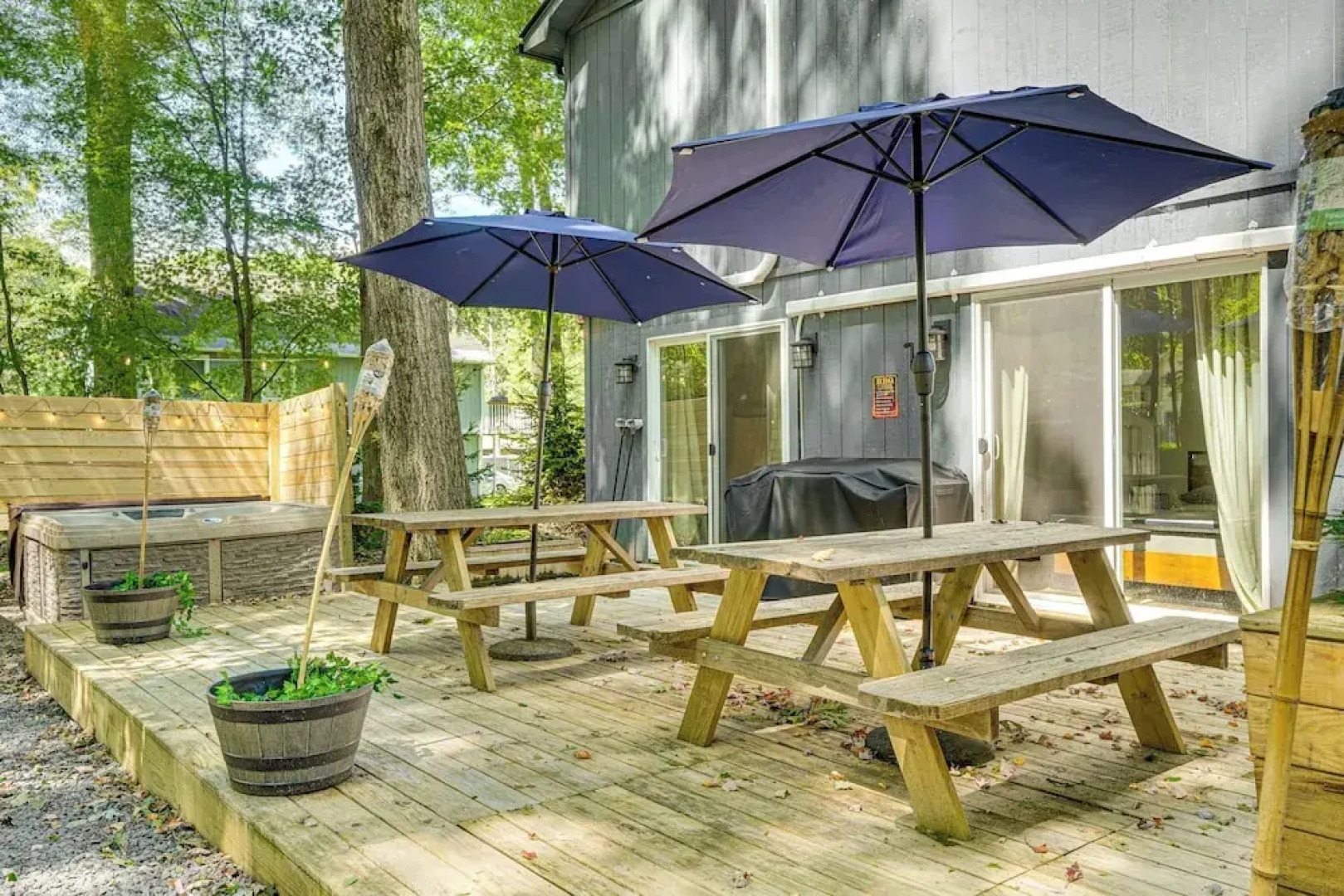 Private Hot Tub: Tree-lined Poconos Home!