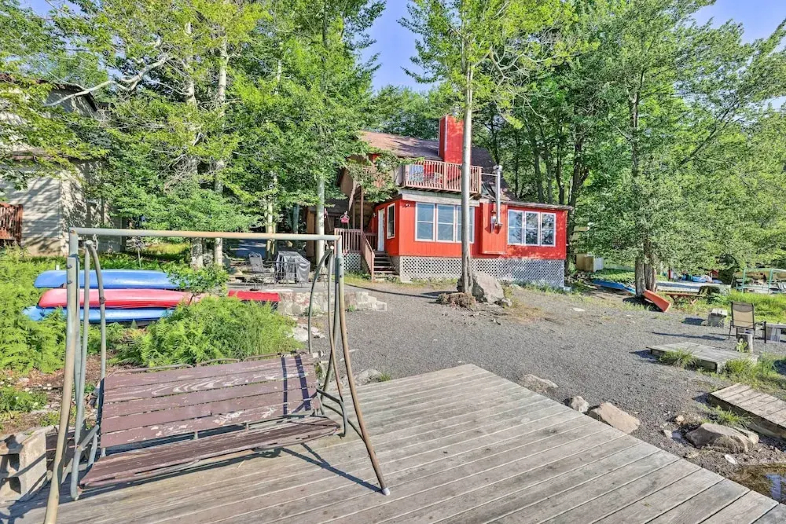 Lakefront Retreat w/ Dock & Yard in Tobyhanna!