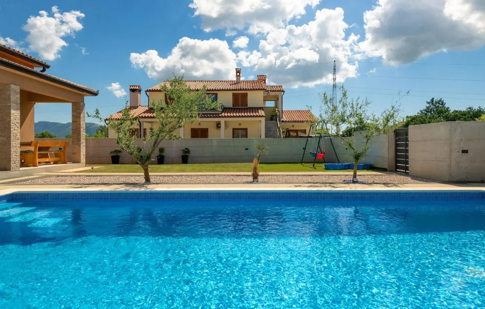Awesome Home in Nedescina With Outdoor Swimming Pool, Wifi and 2 Bedrooms