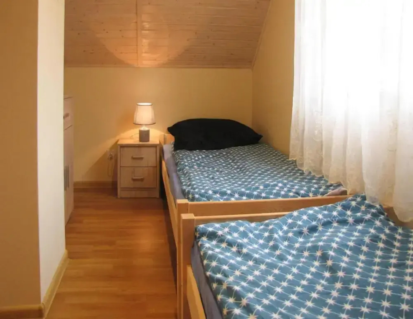 Cottage With Fireplace, Right on the Lake, Ryn