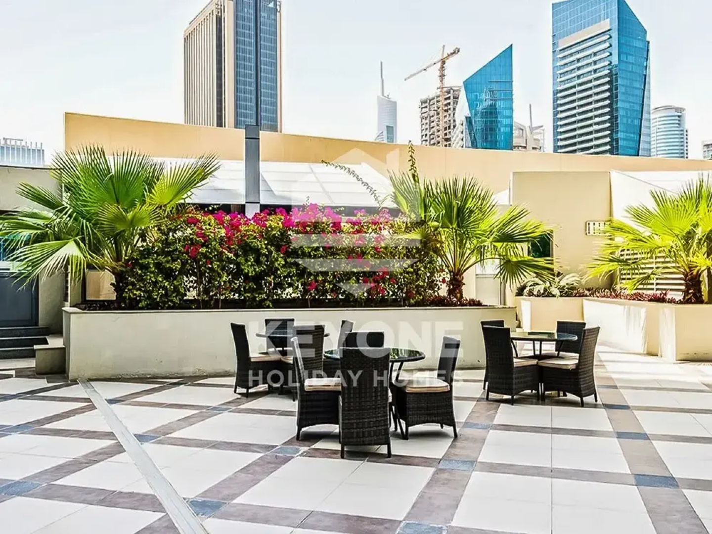 Contemporary One Bedroom with Full Marina View