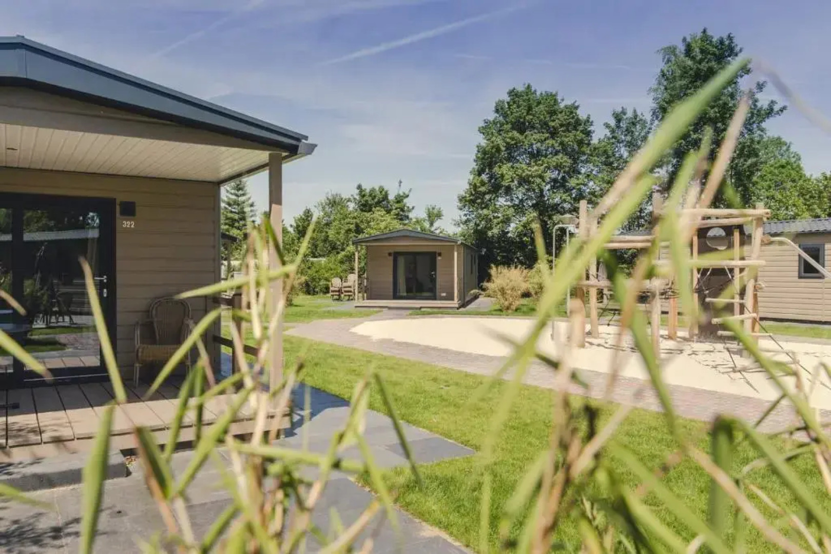 Groepsaccommodatie - 6x bungalette 5p met veranda