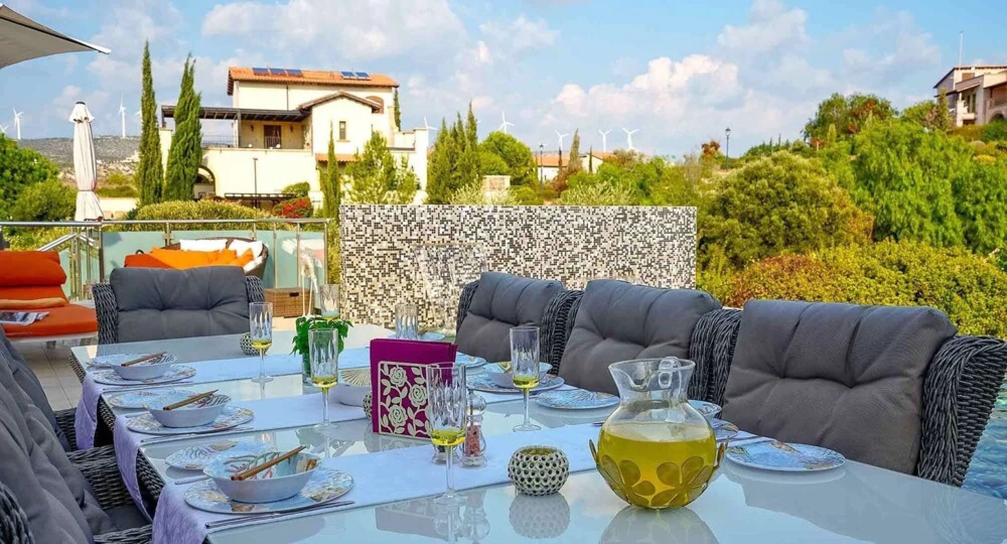 Stunning 3 bedroom villa 'JZ02' with private pool, beautiful interiors, communal pool and resort facilities, Zephyros Village, Aphrodite Hills