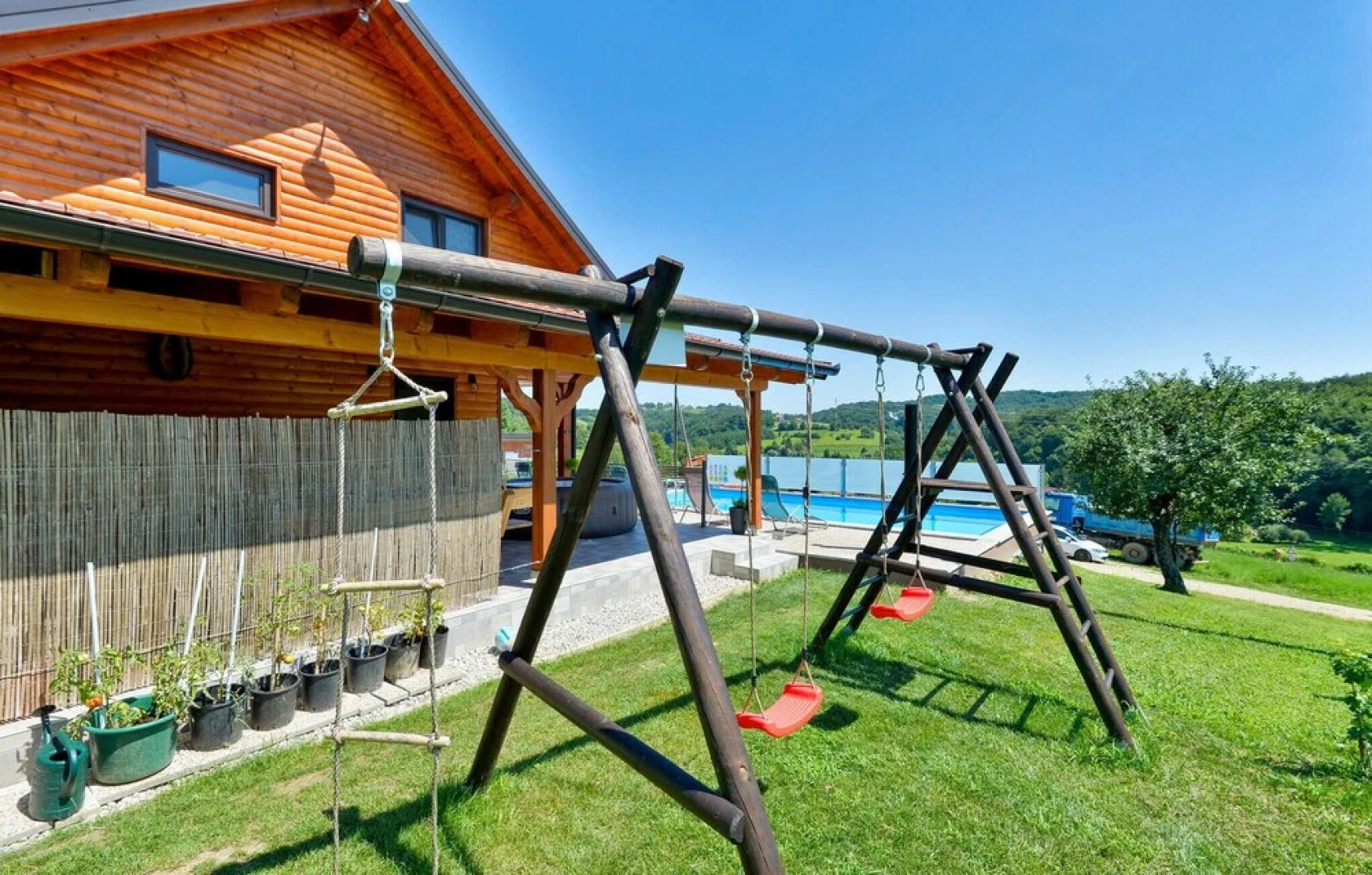 Amazing Home in Grkavescak with Outdoor Swimming Pool, Hot Tub & 3 Bedrooms