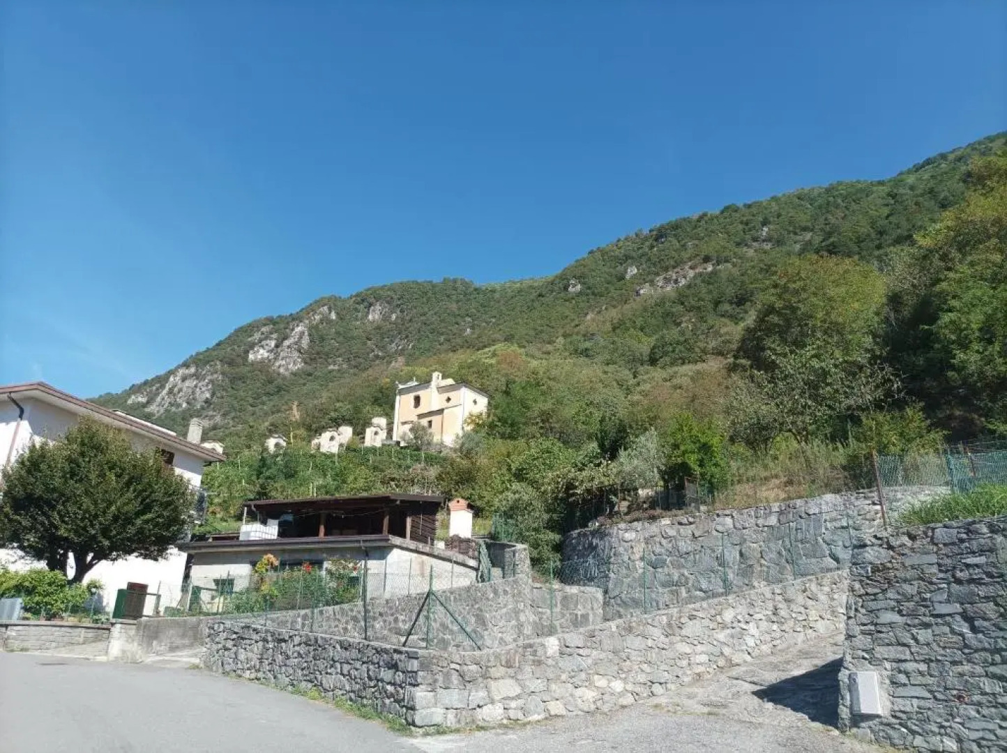 Lake and mountains Valtellina