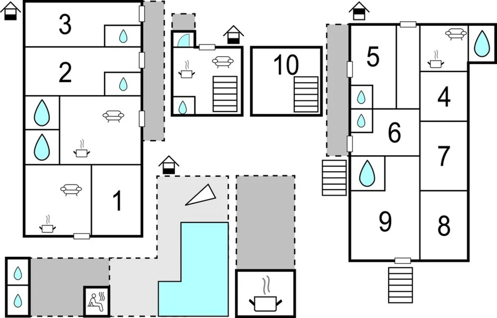Awesome Home in Seget Gornji With Sauna, Wifi and 8 Bedrooms