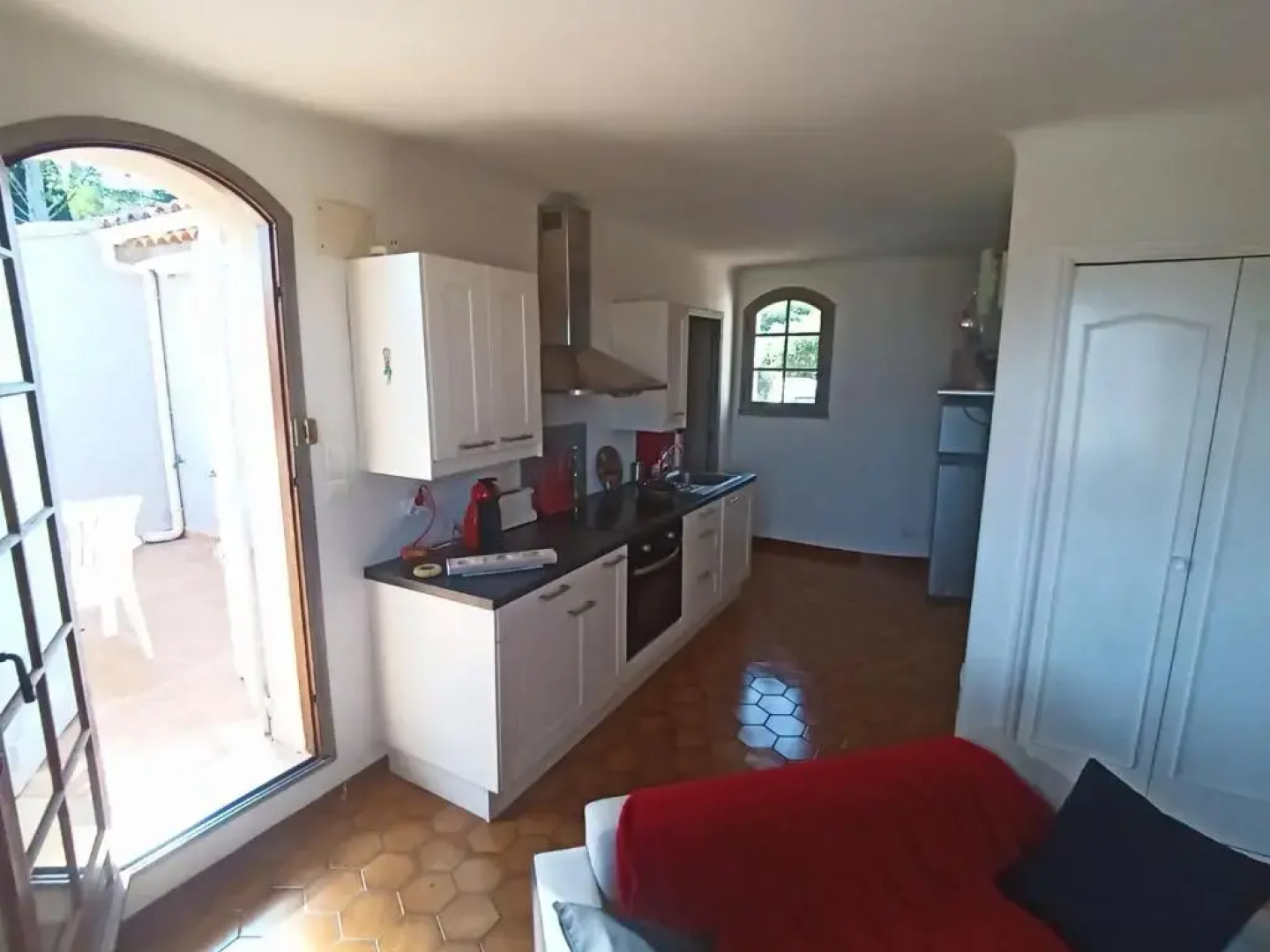 Haut de villa en duplex T2 avec terrasse vue rade