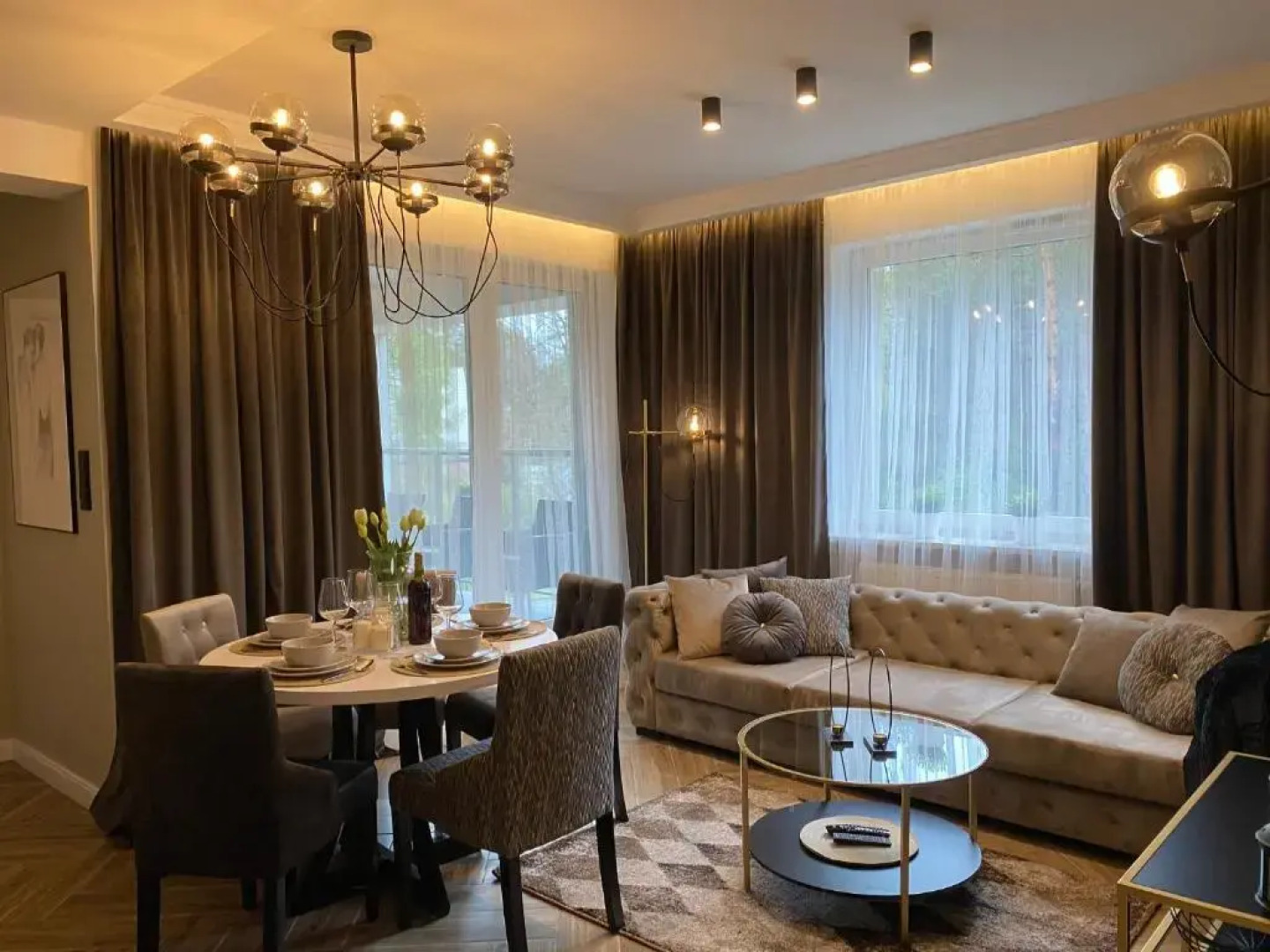 Family & Business Sauna Apartments No7 Leśny nad Zalewem z Tarasem i Garażem oraz możliwością wyżywienia