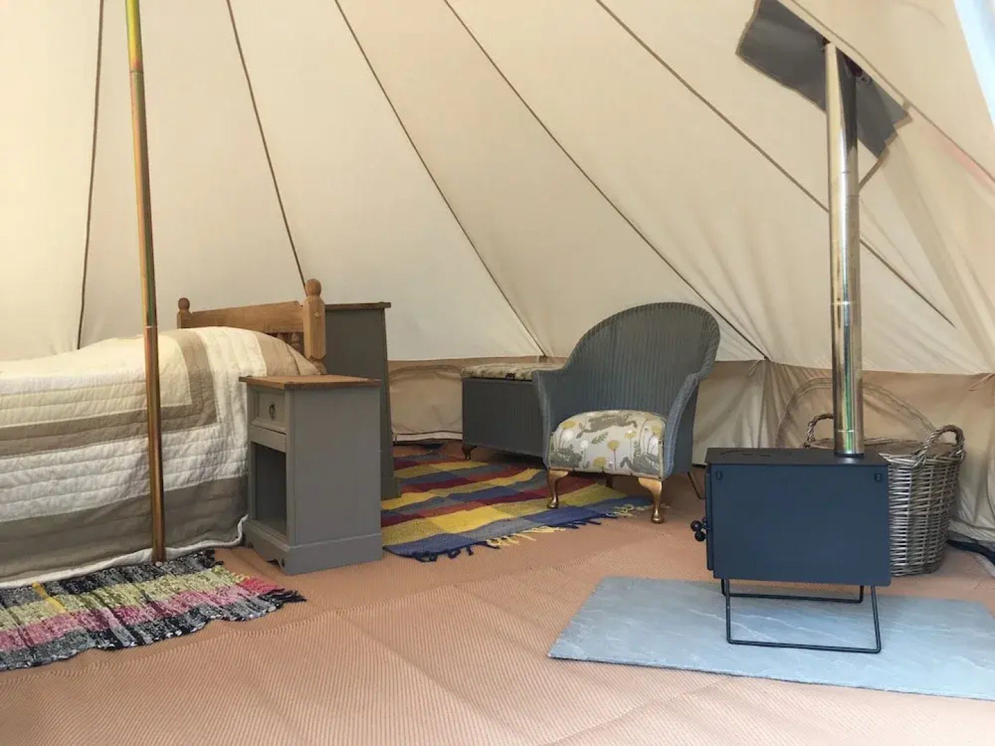 Glamping at The Homestead - Ensuite Bell Tent