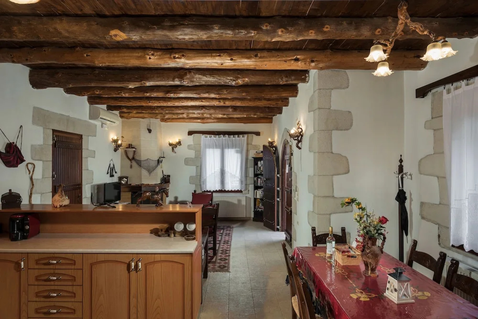 Villa Aloni-traditional Stone Villa With Nice View,pool and Garden