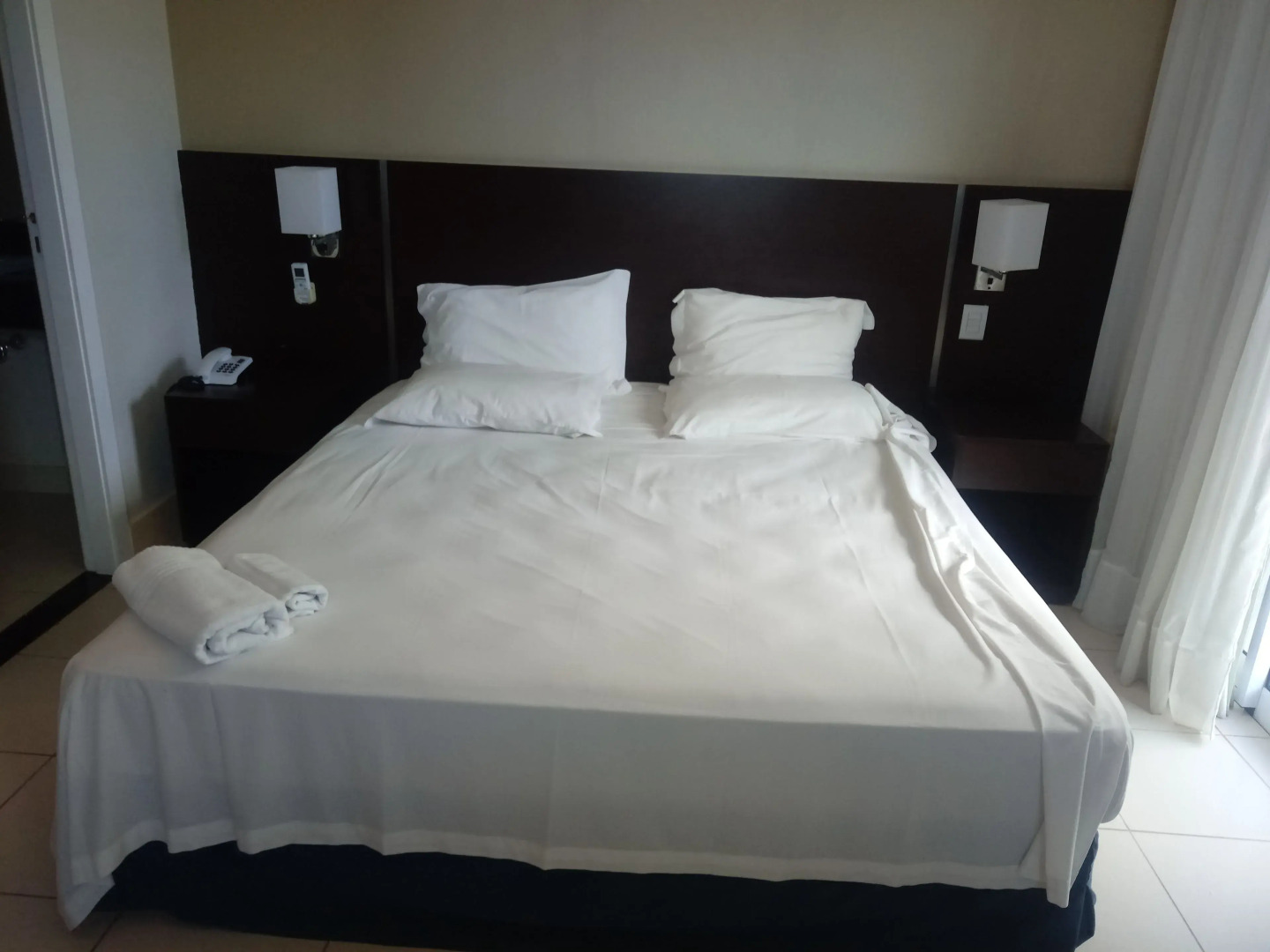 Flat pé na areia com vista internet e ar