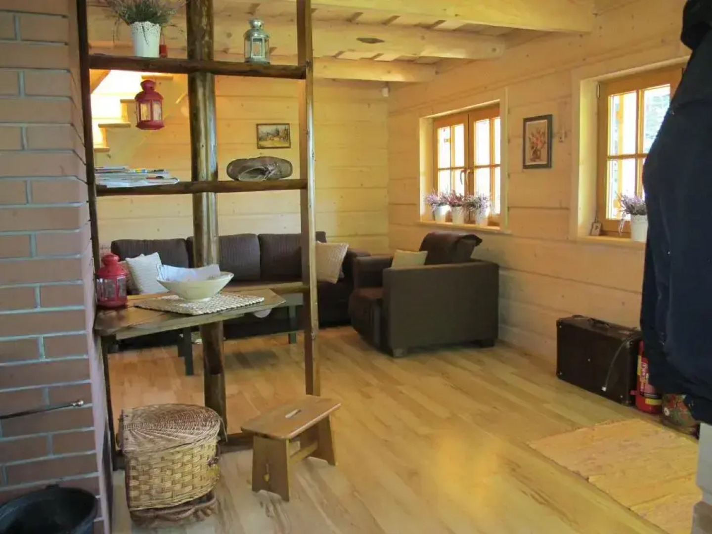 Domek drewniany w górach