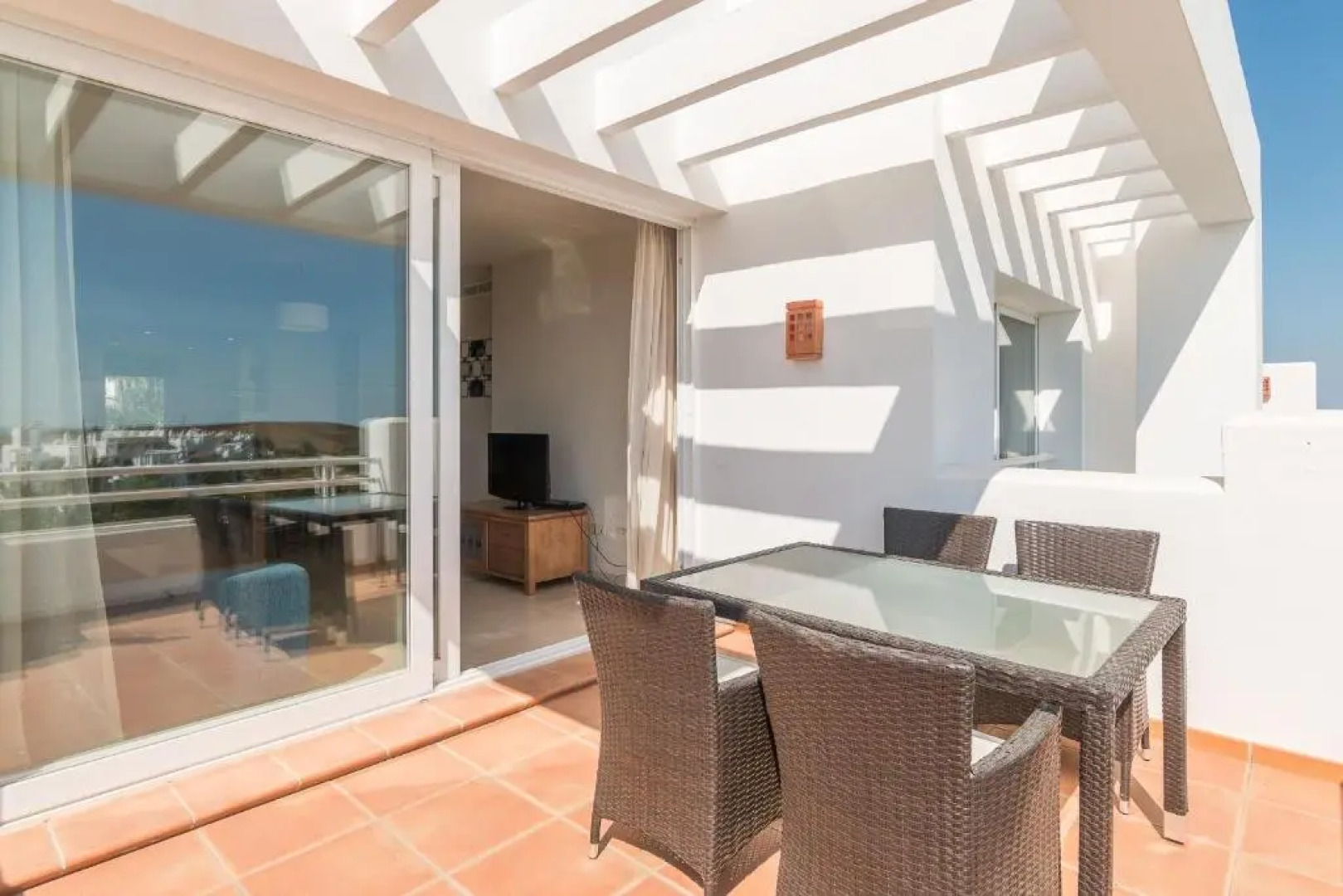 2214-Modern apt with private beach