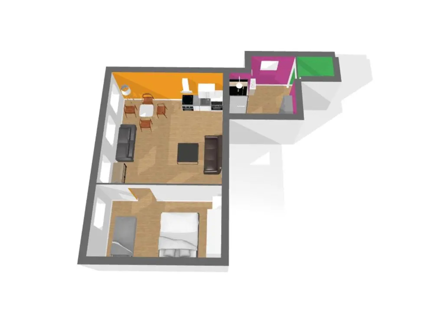 LA FONTAINE NEUVE-AVALLON-5 PERSONNES-1 CHAMBRE-3 LITS-parking-wifi