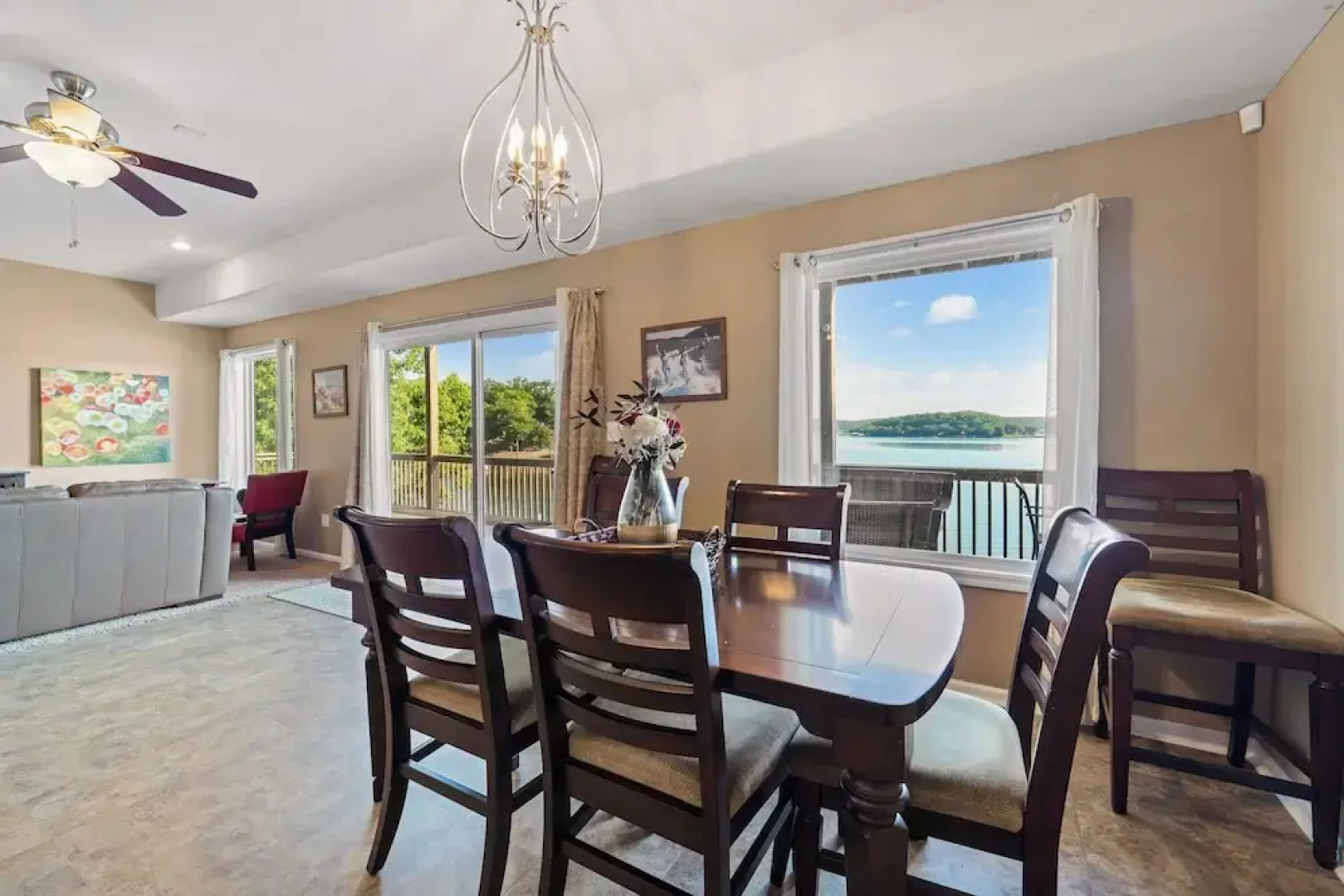 Lakefront Ozarks Home: Tiki Bar, Pool, Deck, Views