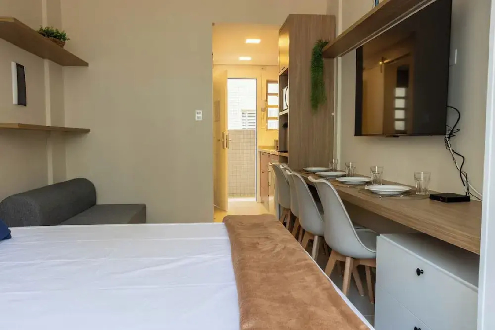 Apto com Wi-fi Frente mar - Conforto e Praticidade