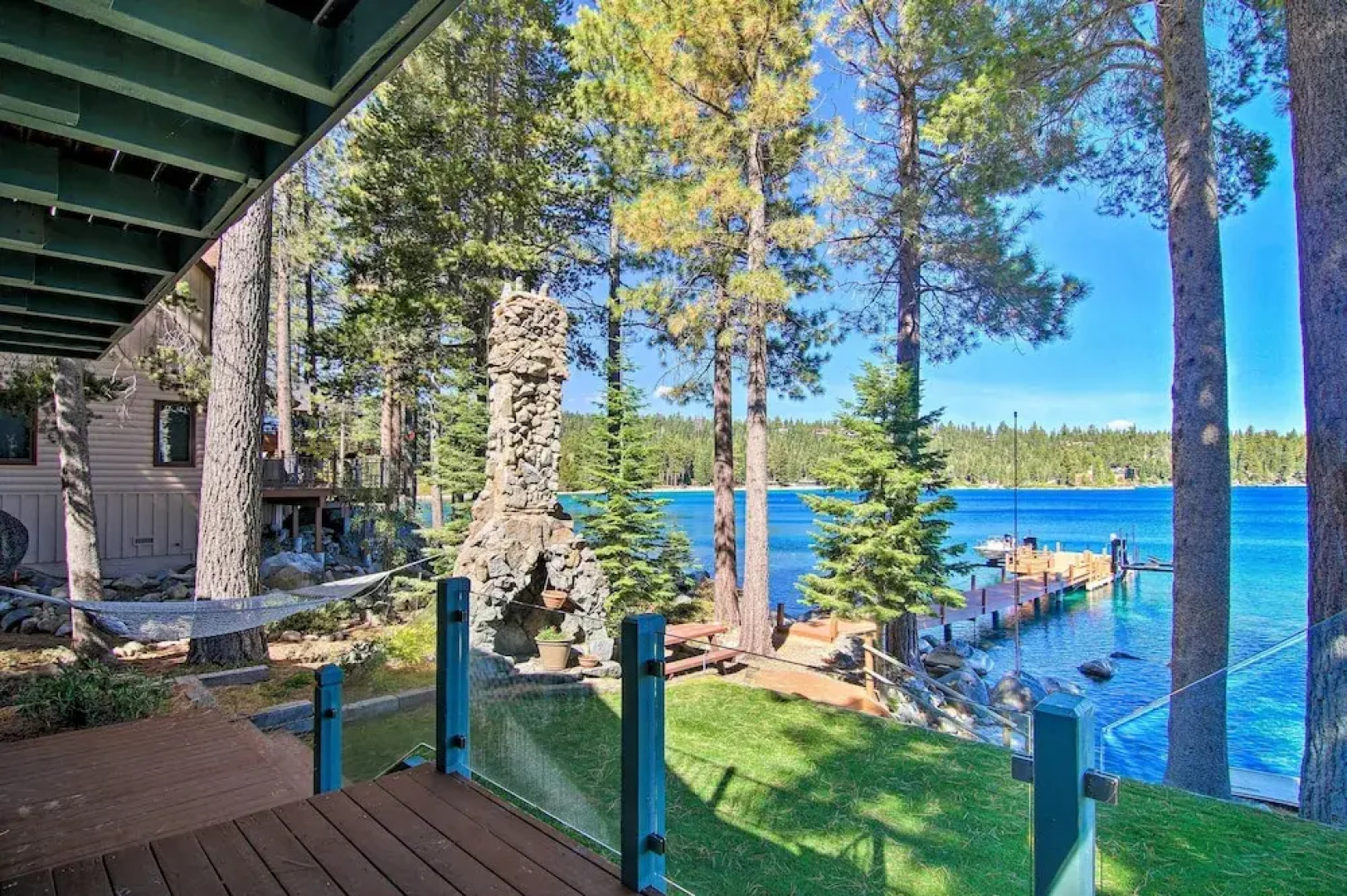 Dock Access & Hot Tub: Waterfront Meeks Bay Home