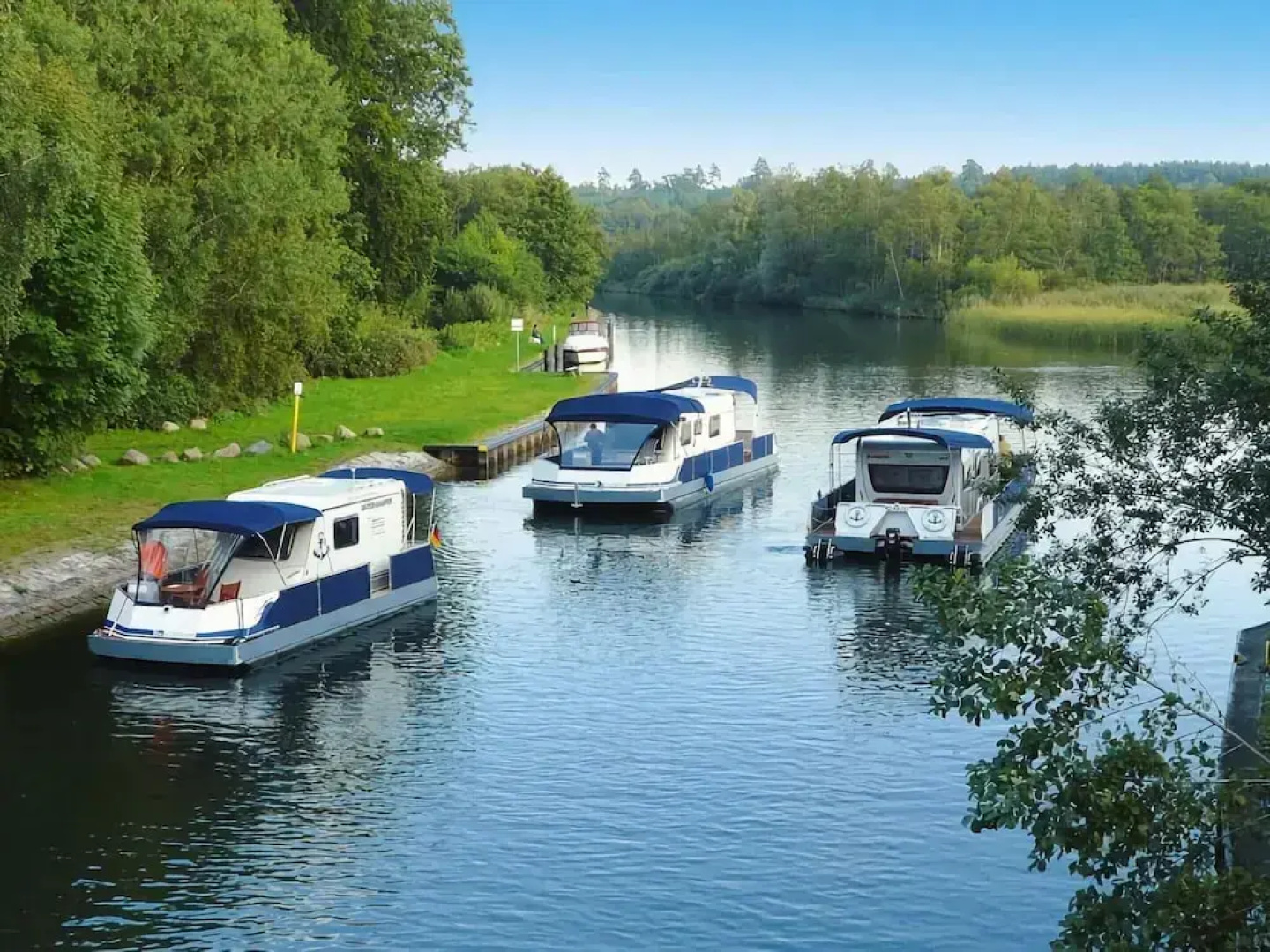 Houseboat on the Peene, Demmin
