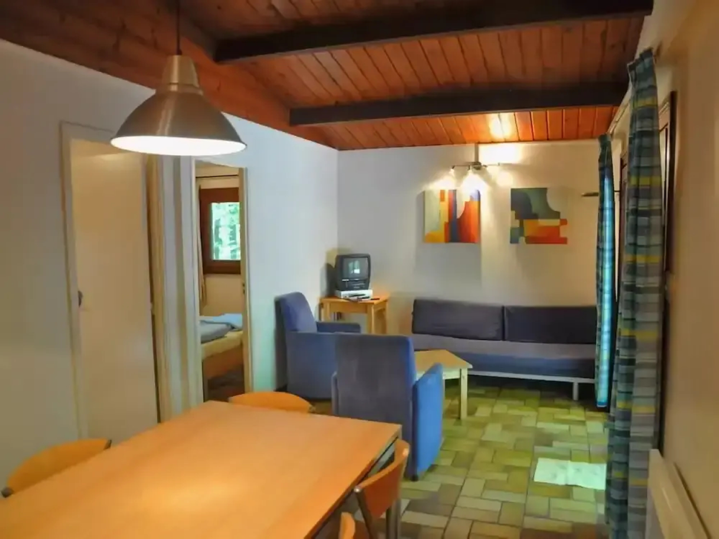 Cozy, Wooden Chalet With a Microwave, Located in a Forest