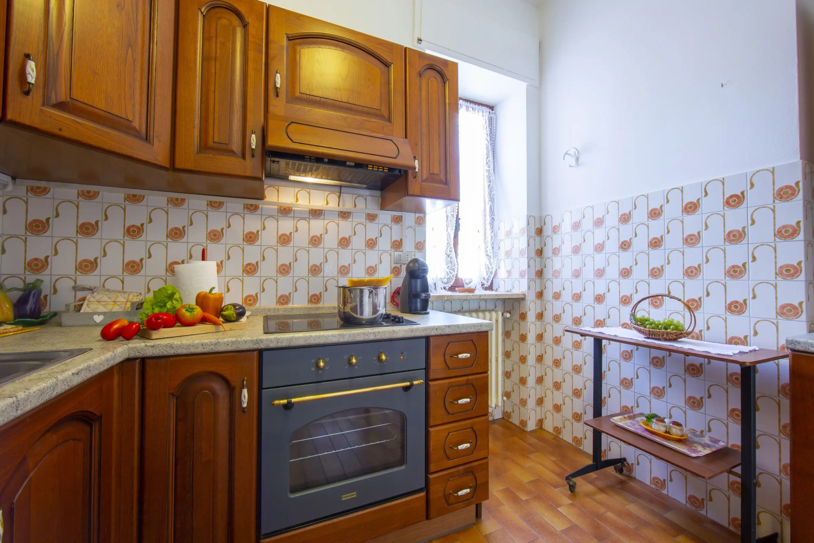 Glicine among vineyard