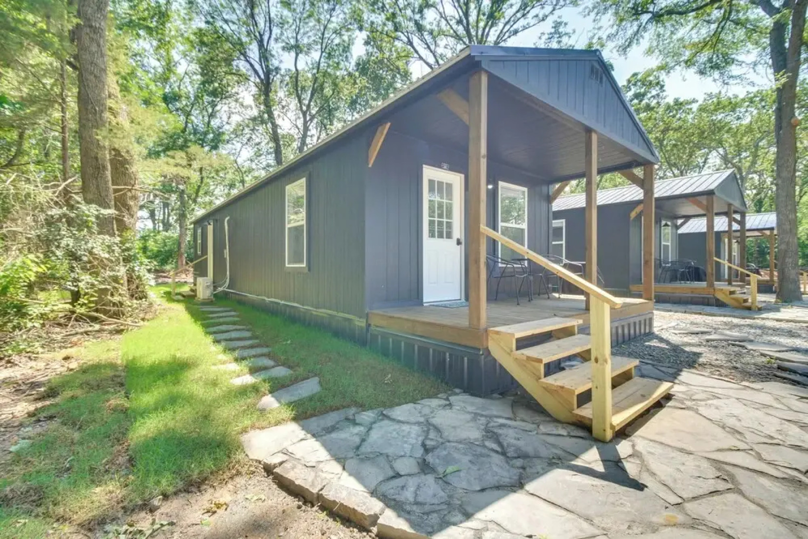 Close to Lake: Grove Cabin w/ Shared Fire Pit!