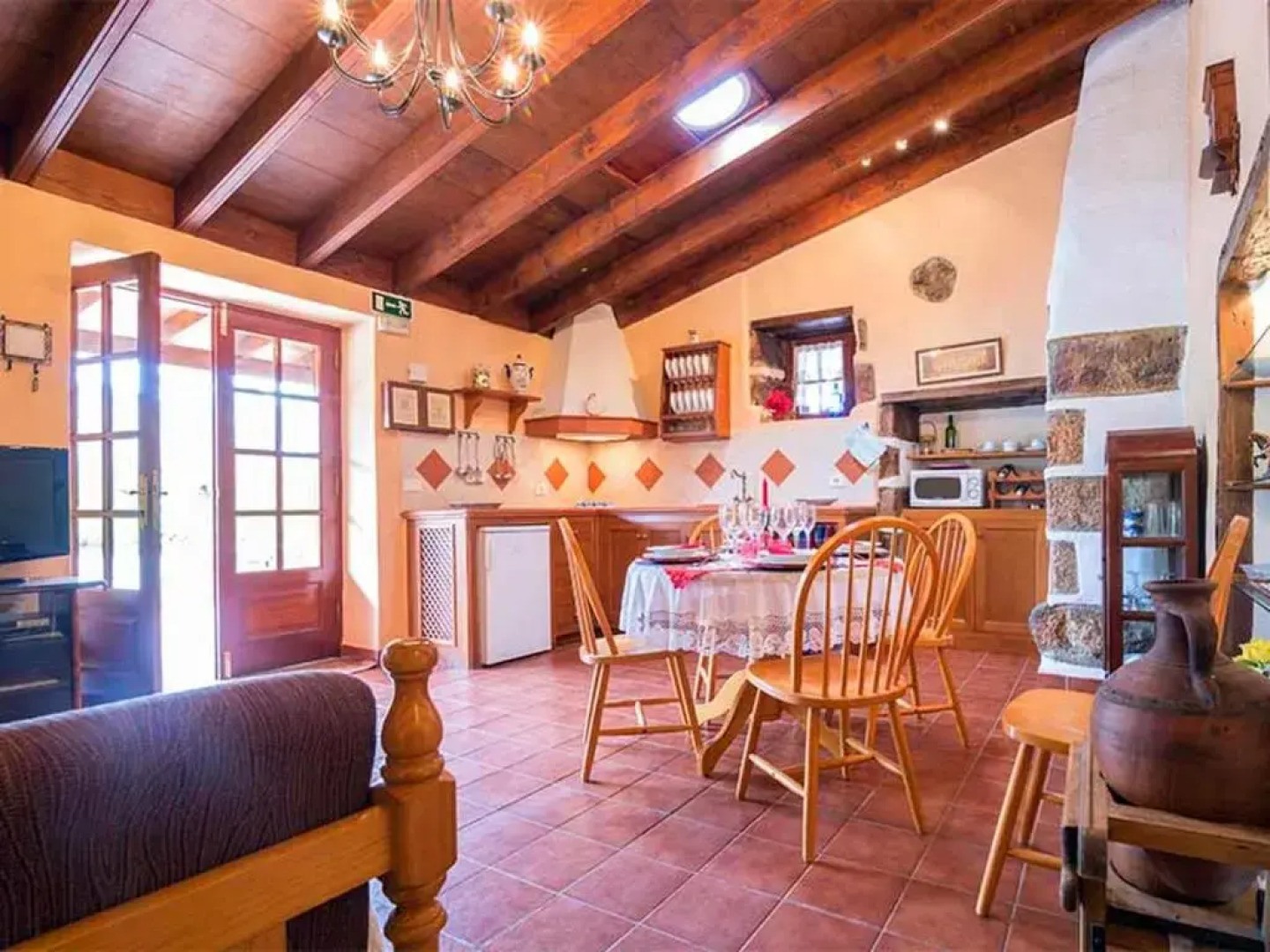 House with 2 bedrooms in San Cristobal de La Laguna with wonderful sea view shared pool enclosed garden 3 km from the beach