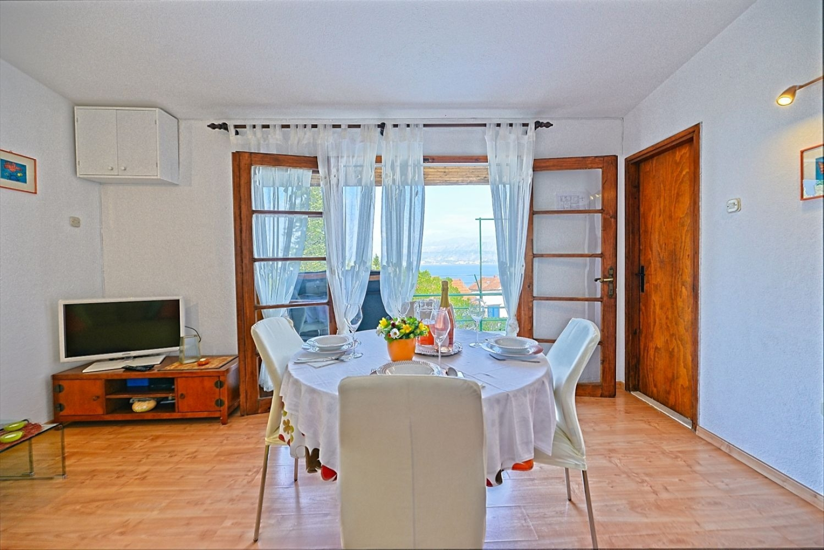 Holiday house Viki - sea view terrace: Postira, Island Brac