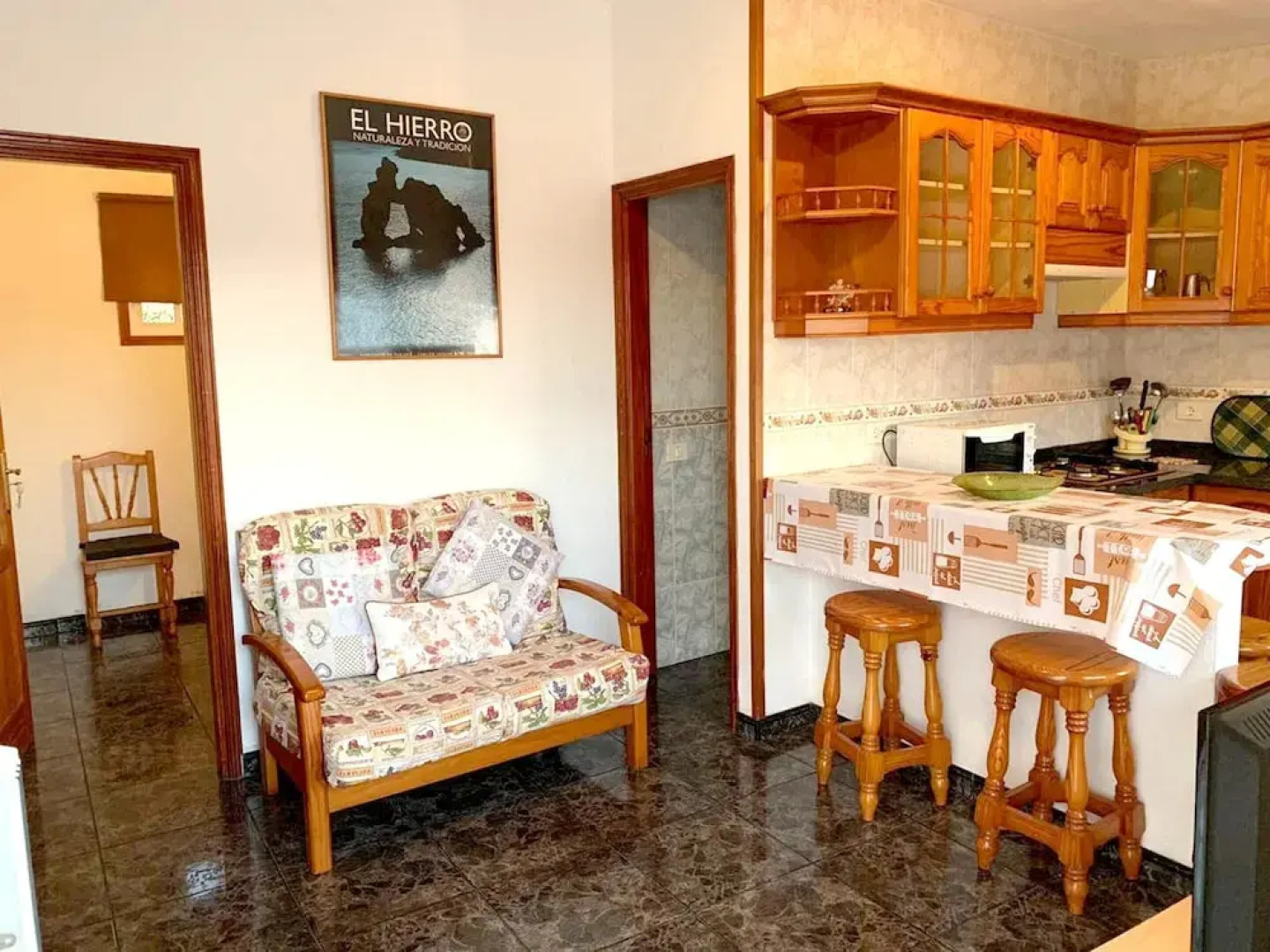 Apartment With 3 Bedrooms in Frontera, With Wonderful sea View and Furnished Terrace Near the Beach